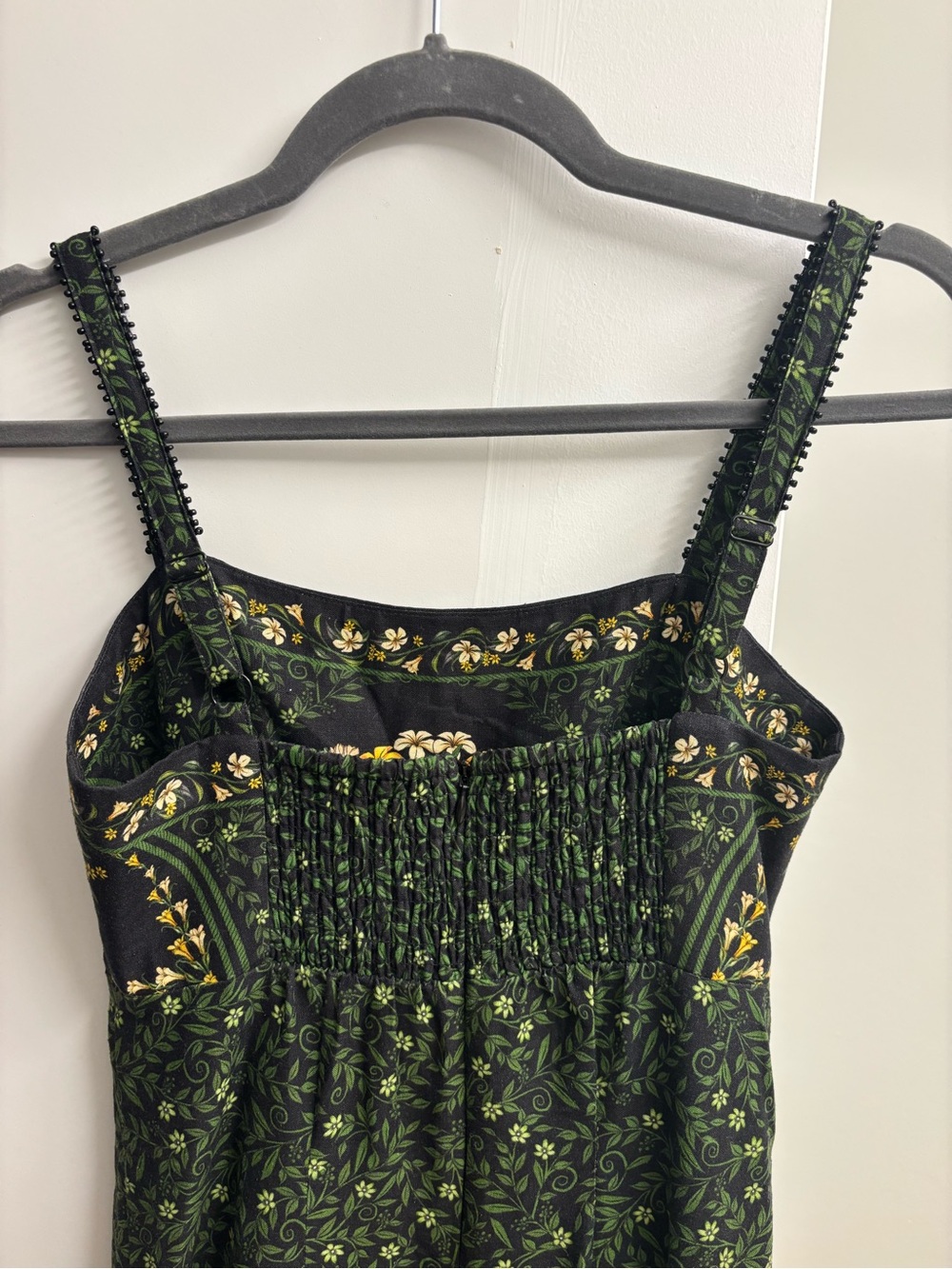 Black Flowers Arch LENZING™ ECOVERO™ Euroflax™ Maxi Dress - Picture 9 of 9